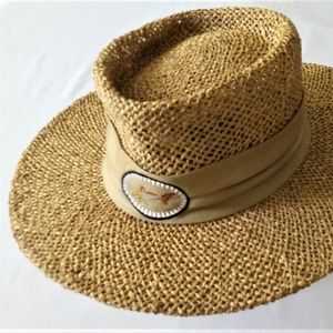 Greg Norman Collection Accessories Greg Norman Straw Hat With Shark Logo Os Poshmark